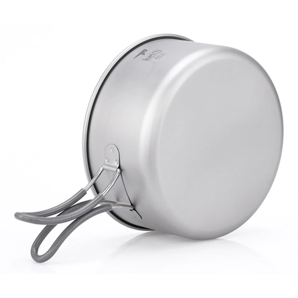 Keith 2 Piece Titanium Pot and Pan Cookset 950ml + 600ml - Image 6
