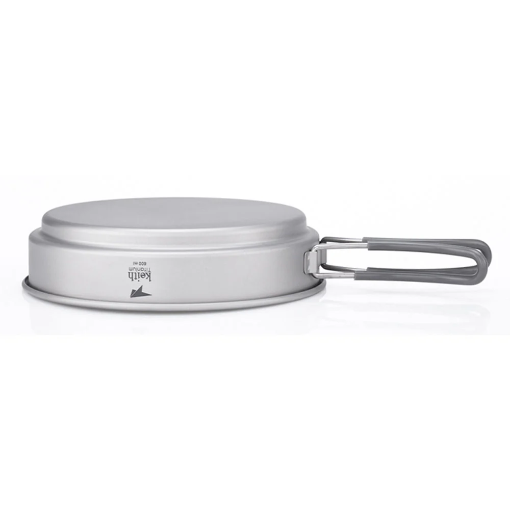 Keith 2 Piece Titanium Pot and Pan Cookset 950ml + 600ml - Image 8