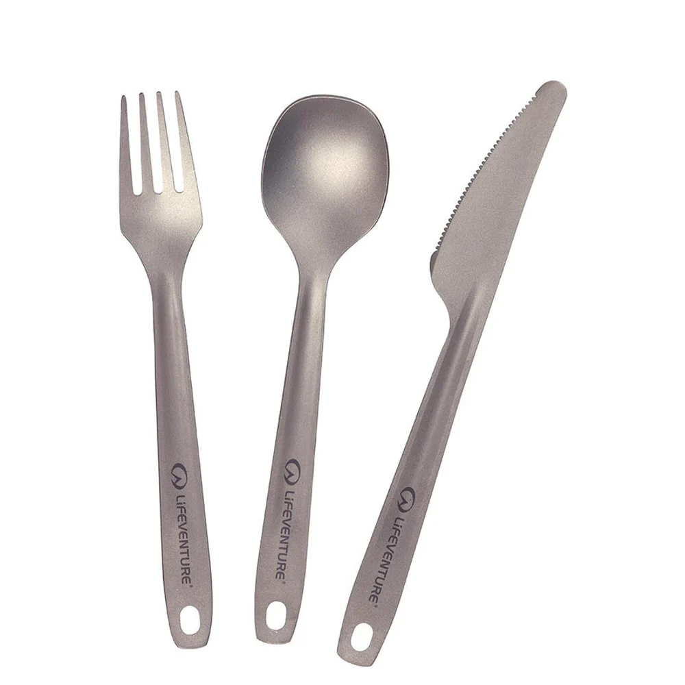 Lifeventure Superlight Titanium Cutlery Set - Image 2
