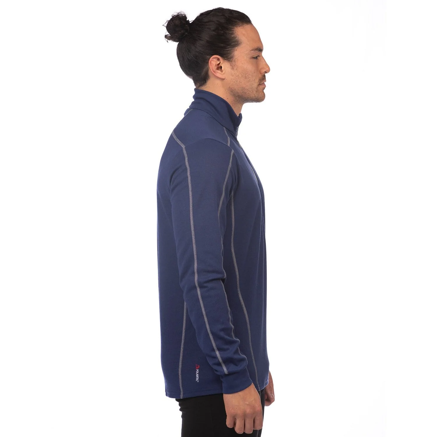 Power Dry Long Sleeve Zip Polo Men - Image 5