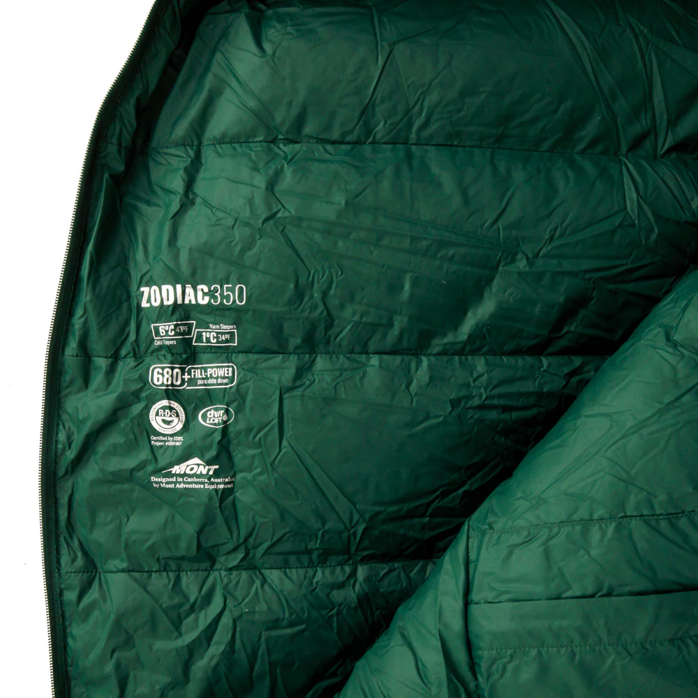 Zodiac 350 6 to 1°C Down Sleeping Bag - Image 4