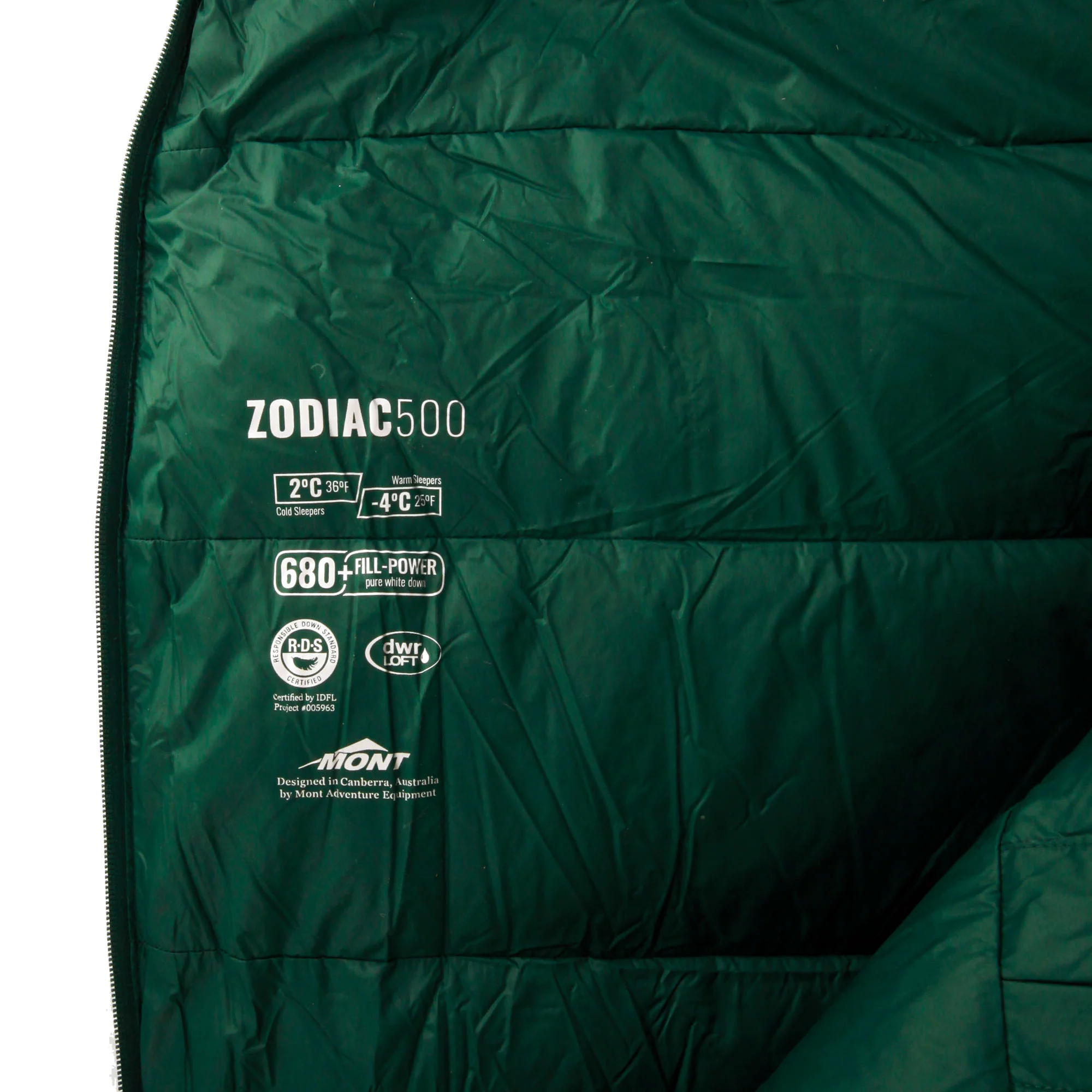 Zodiac 500 2 to -4°C Down Sleeping Bag - Image 4